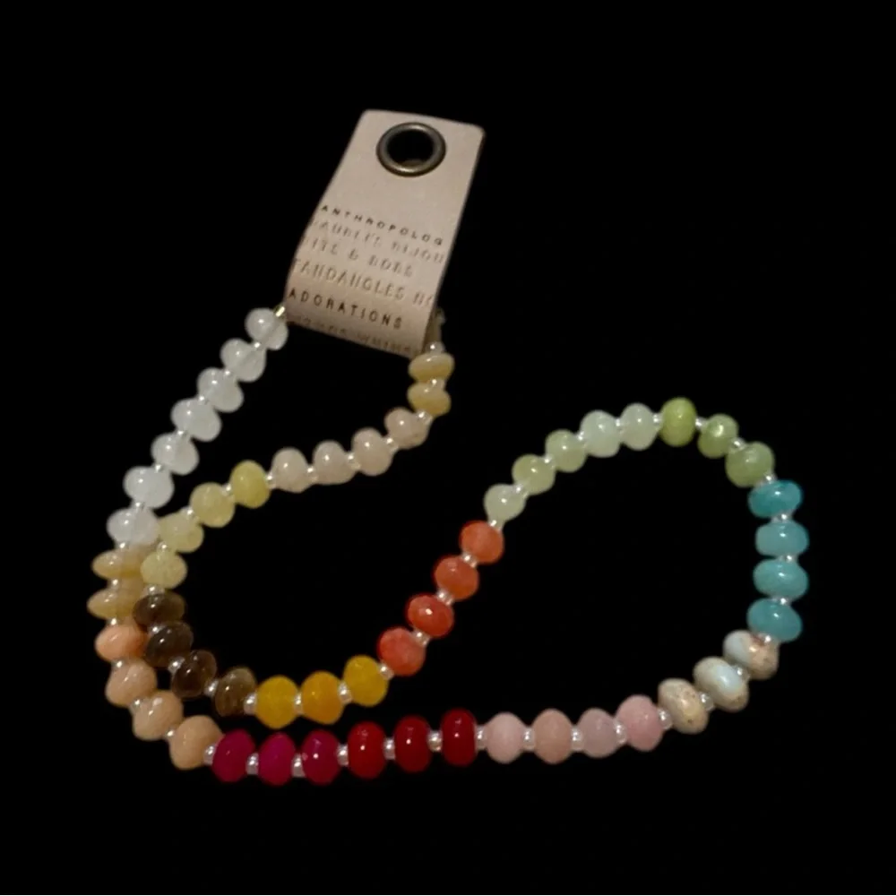 Anthropologie Multicolor Beaded Stone Necklace - Picture 1 of 2